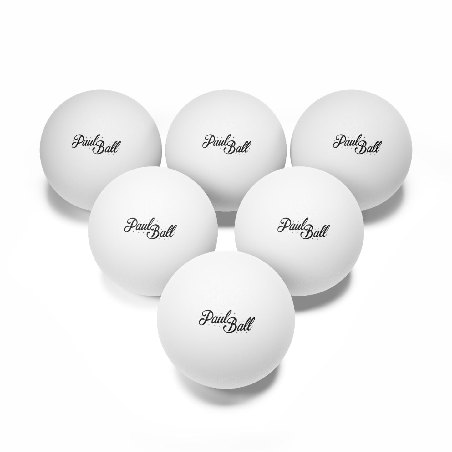 Ping Pong Balls, 6 pcs